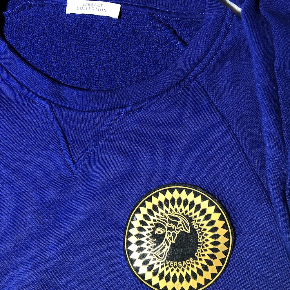 NWOT Versace Collection Blue sweatshirt